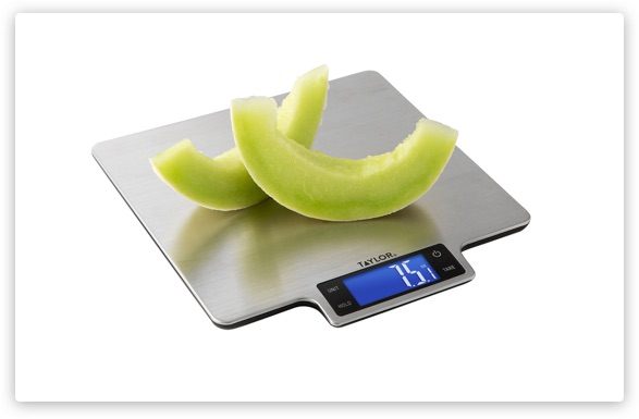 Scale with food